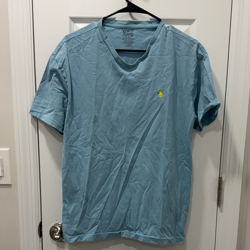 Polo by Ralph Lauren Men's Light Blue Tee